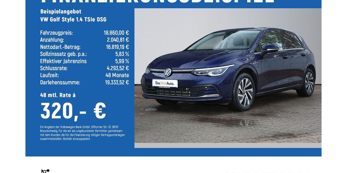 VW Golf 51.732 km 18.860 &euro; Braunschweig 38122